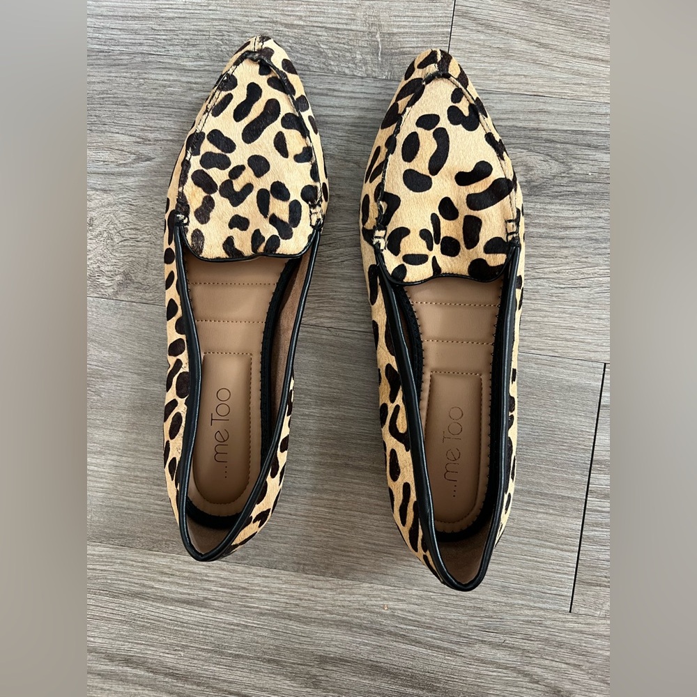 Me Too Leopard Hair Print Women's Flats